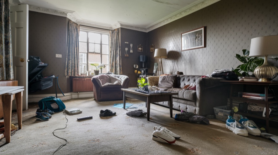 Before — the mess