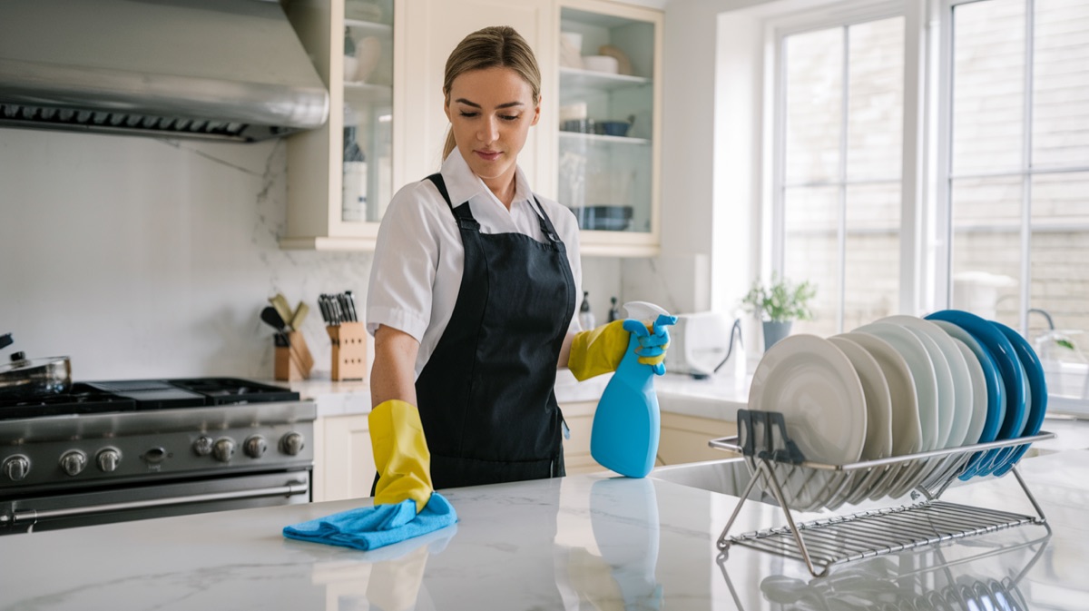 Bright, freshly-cleaned living room